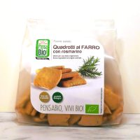 Quadrotti al Farro con Rosmarino Biologici